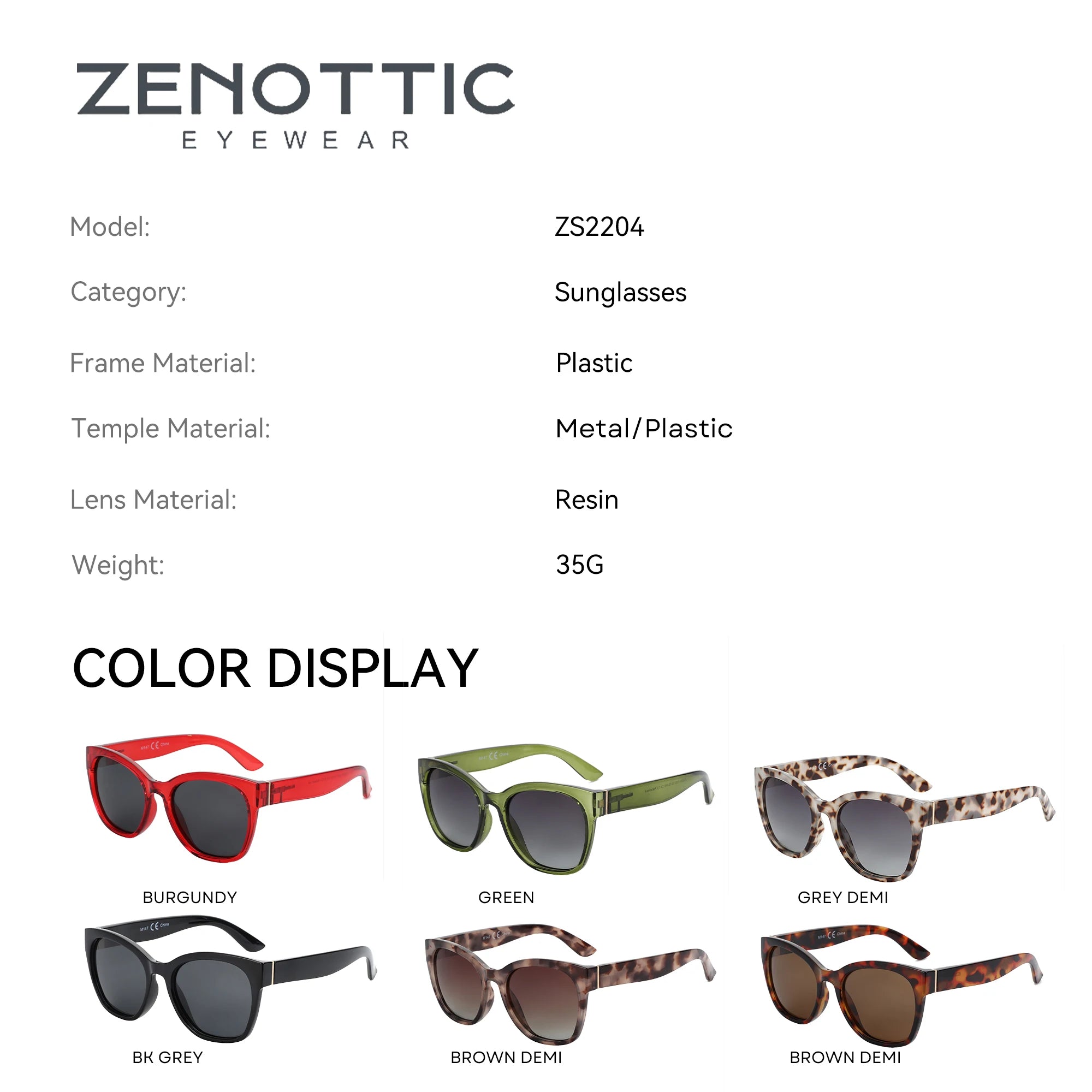 CowLost | zenottic-fashion-original-thick-butterfly-frame-polarized-sunglasses |20