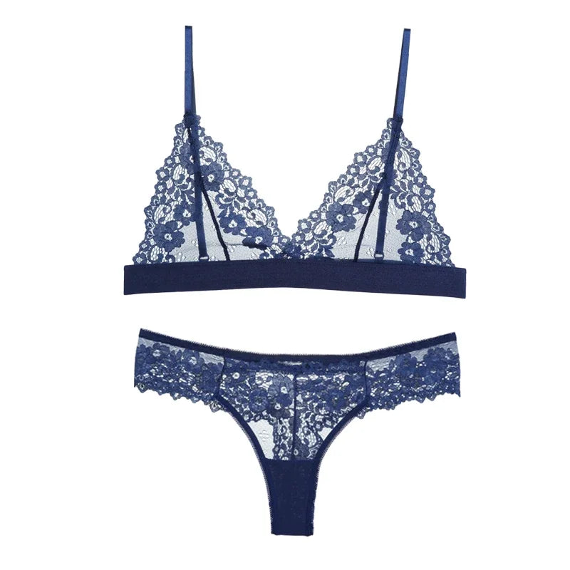 CowLost | ultra-thin-lace-bra-sets-womens-summer-sexy-lingerie |7
