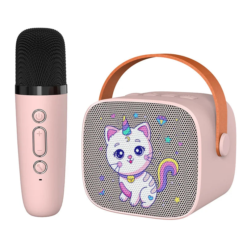 CowLost | game-timers-portable-mini-cartoon-cat-bluetooth-karaoke-speaker-with-microphone |1