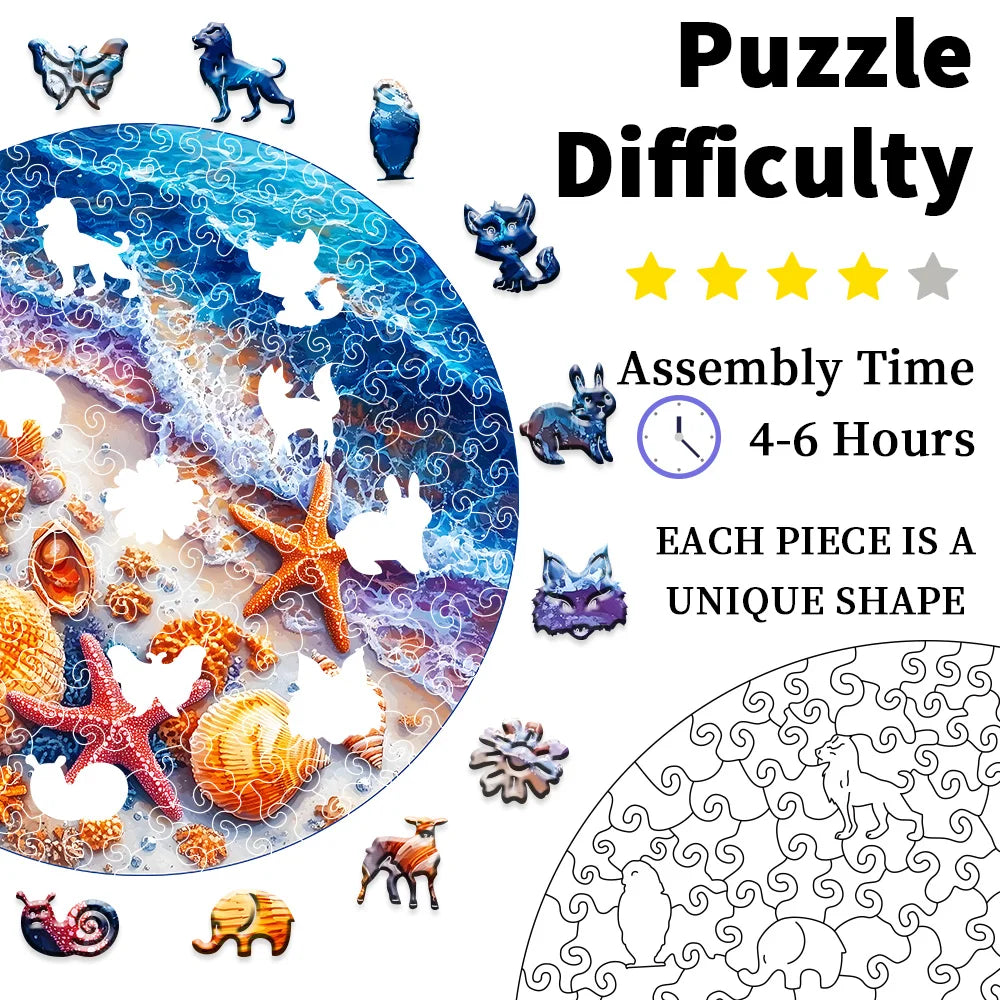 CowLost | product_id-wooden-beach-shell-jigsaw-puzzle-for-adults-birthday-gift |4