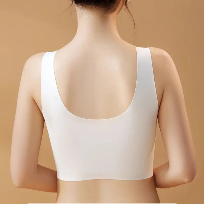 CowLost | product_id-seamless-front-button-wire-free-nursing-bra-with-lace-and-anti-sagging-support-for-pregnant-women |2