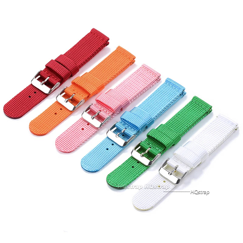 Nylon Quick Release Watch Band 18-24mm Military Woven Strap for Seiko Men Women