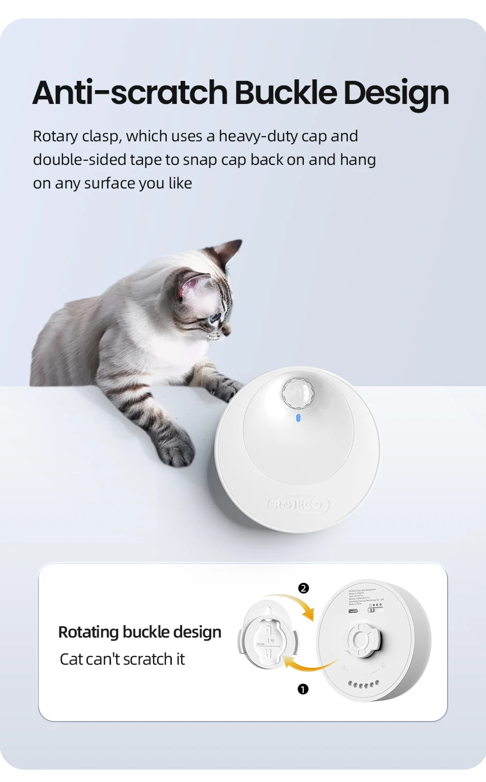 CowLost | cat-toys-rojeco-smart-cat-litter-box-deodoriser-4000mah-odor-purifier |19