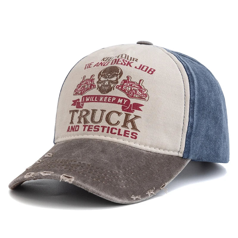 CowLost | unisex-washed-cotton-cap-skull-print-distressed-baseball-cap |12