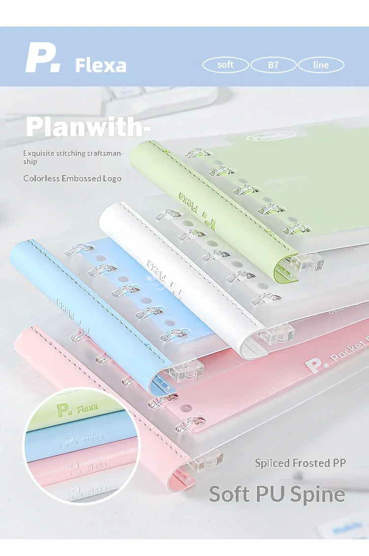 CowLost | product_id-planwith-b7-softcover-loose-leaf-notebook-refillable-pocket-binder-for-homework-journal-and-mistake-correction |14