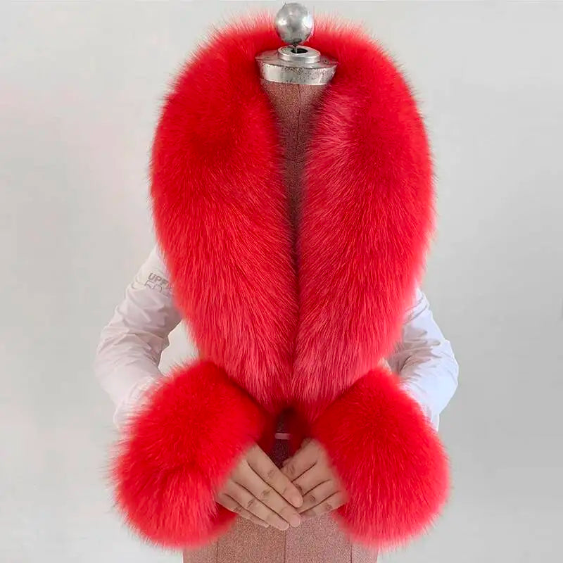 CowLost | winter-natural-fox-fur-scarf-and-cuff-set |46