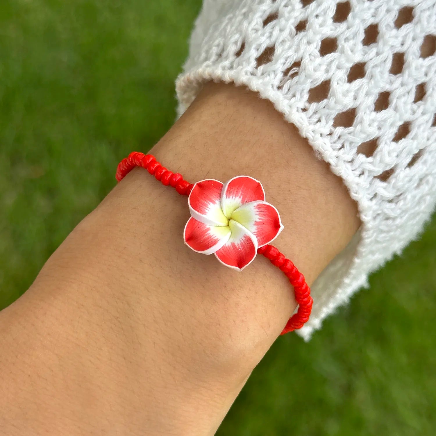 CowLost | bohemian-colorful-flower-bracelet-for-women-handmade-rice-beads-polymer-clay-flower-bracelets-girl-beach-party-daily-jewelry |7