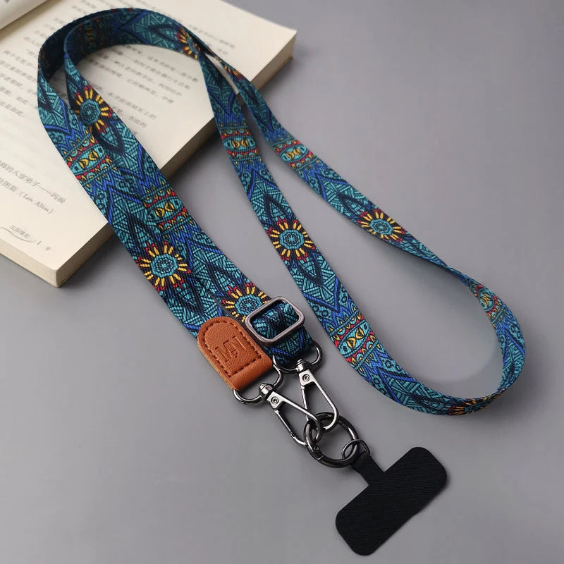 CowLost | uncategorized-adjustable-retro-totem-pattern-crossbody-cell-phone-lanyard |19