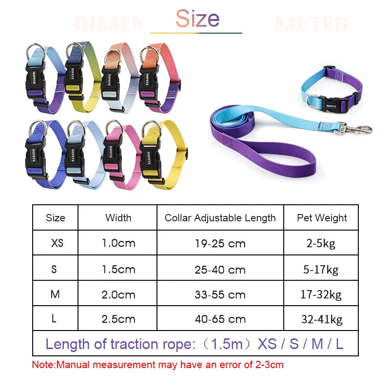 CowLost | dog-diapers-adjustable-nylon-dog-collar-and-leash-set |8