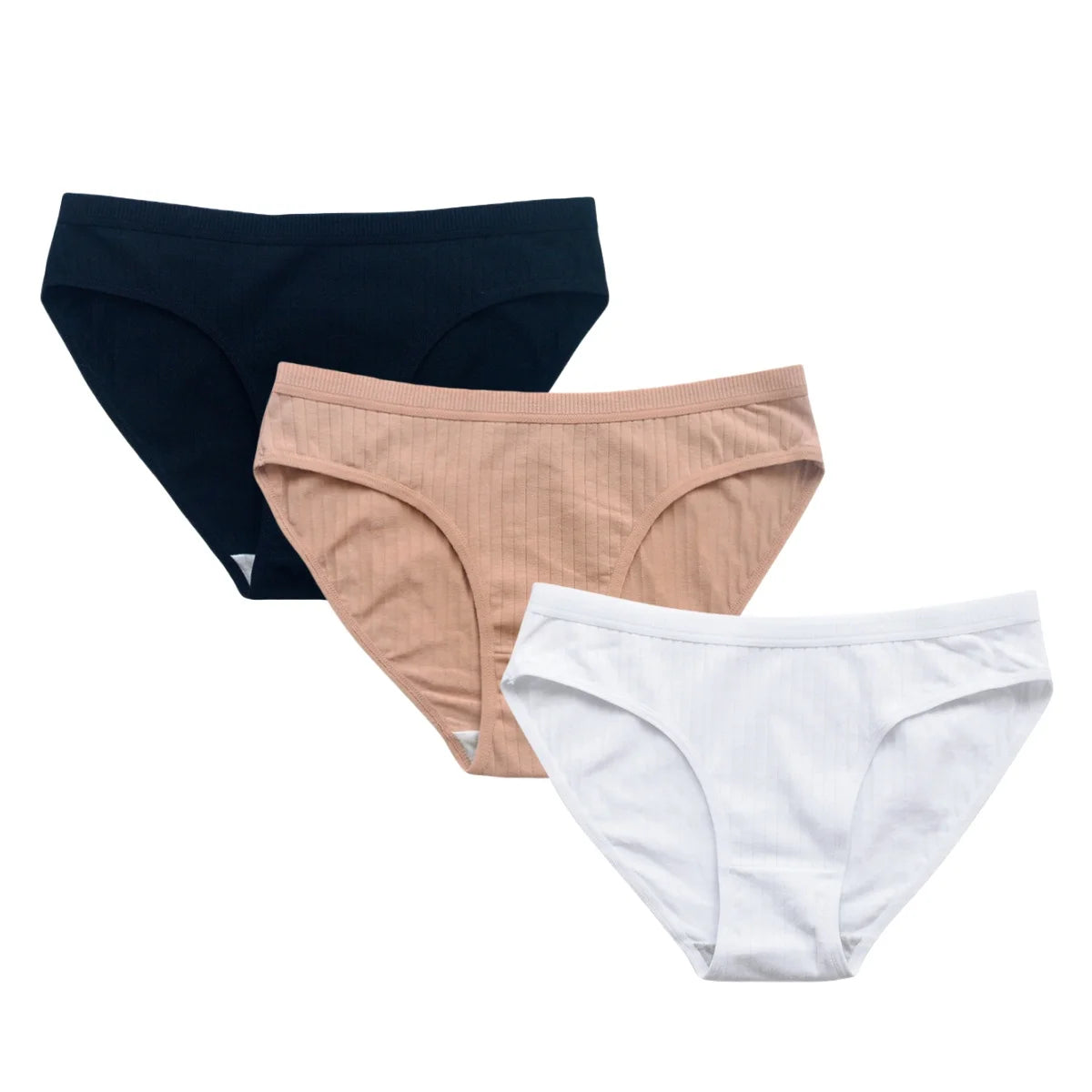 CowLost | product_id-3pcs-women-s-cotton-breathable-solid-color-brief-panties-m-xl-sexy-lingerie |13