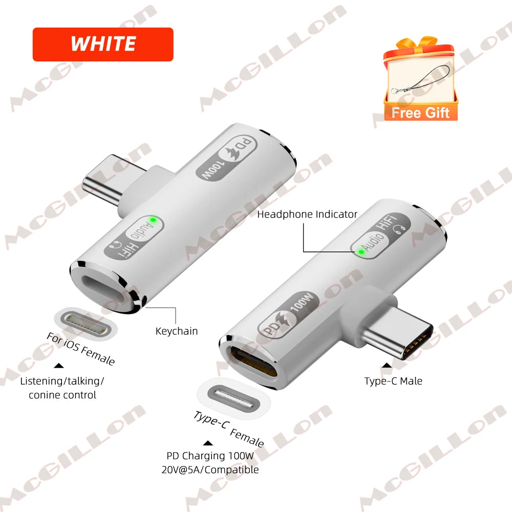 CowLost | product_id-2-in-1-usb-c-to-type-c-headphone-100w-pd-charging-adapter-for-iphone-ipad-hifi-audio |9