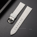 Leather Watch Strap Bamboo Knot Pattern Universal Replacement 18mm-22mm Black Brown Blue White Pink