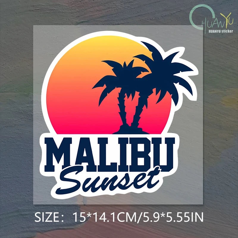 CowLost | personality-malibu-sunset-car-sticker-decal-pvc |10