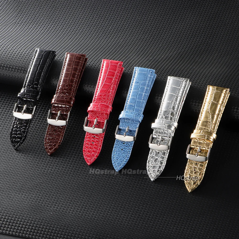 Ultra Fiber Leather Watch Band 18mm 20mm 22mm Universal Strap for Men Women