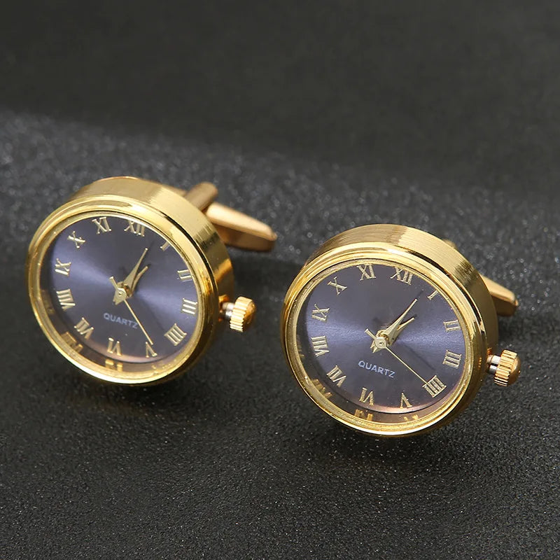 CowLost | luxury-cufflinks-watch-rotatable-electronic-functional-buckle-business |35