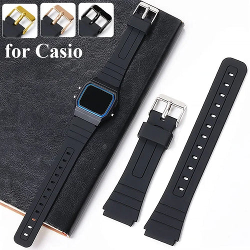 CowLost | product_id-18mm-black-silicone-watch-strap-for-casio-w800h-a158-168-ae1200-sgw400-f91w-f84-f105-108 |1
