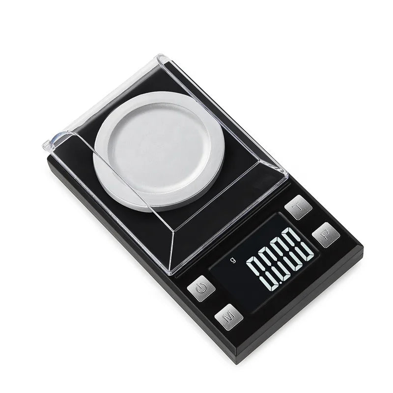 LCD Digital Jewelry Scale 0.001g Accuracy Electronic Gold Diamond Weighing Scale for Kitchen Food