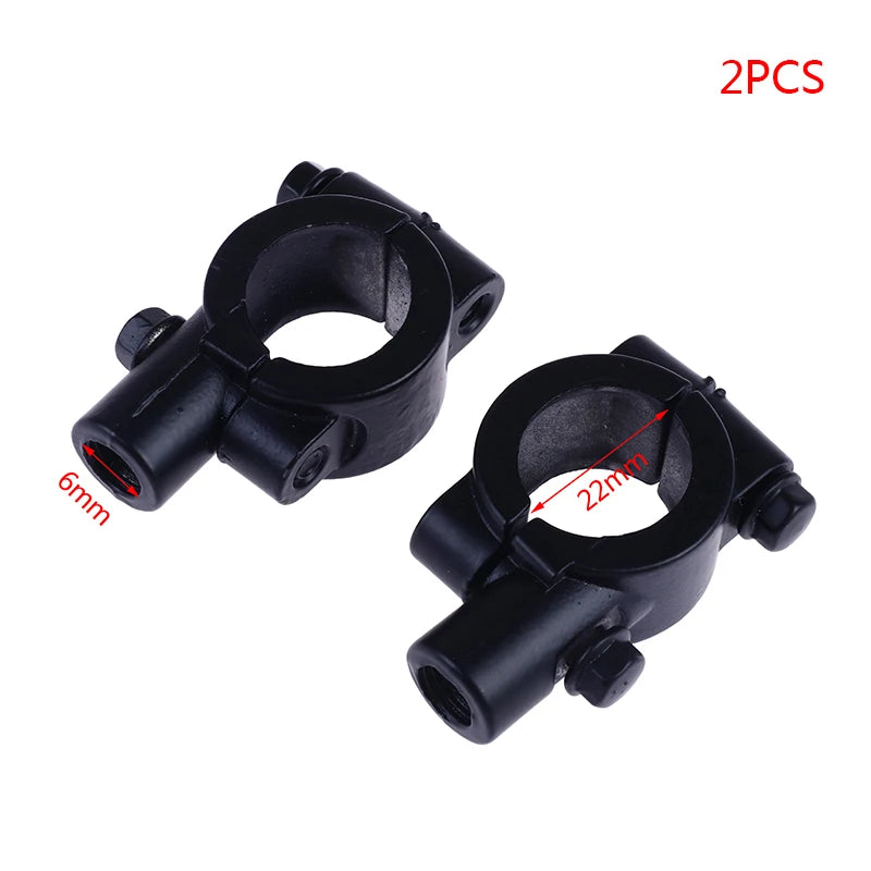 CowLost | 2pcs-22mm-handlebar-10mm-8mm-6mm-thread-motorcycle-mirror-mount |13