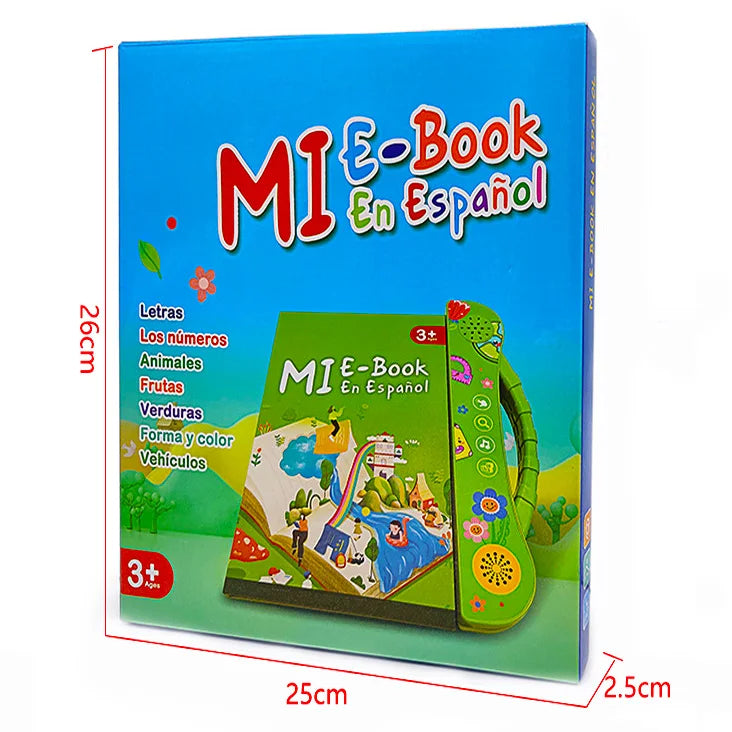Spanish Talking Sound Education Book with 4 Games and English Stories for Children Ages 5-8
