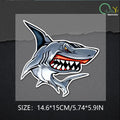 CowLost | funny-shark-colorful-styling-car-sticker |11