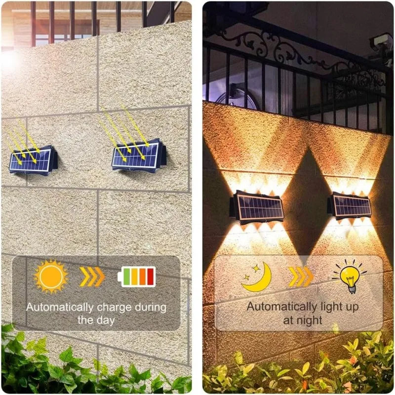 CowLost | product_id-solar-waterproof-led-wall-light-outdoor-high-brightness-up-down-garden-light |4