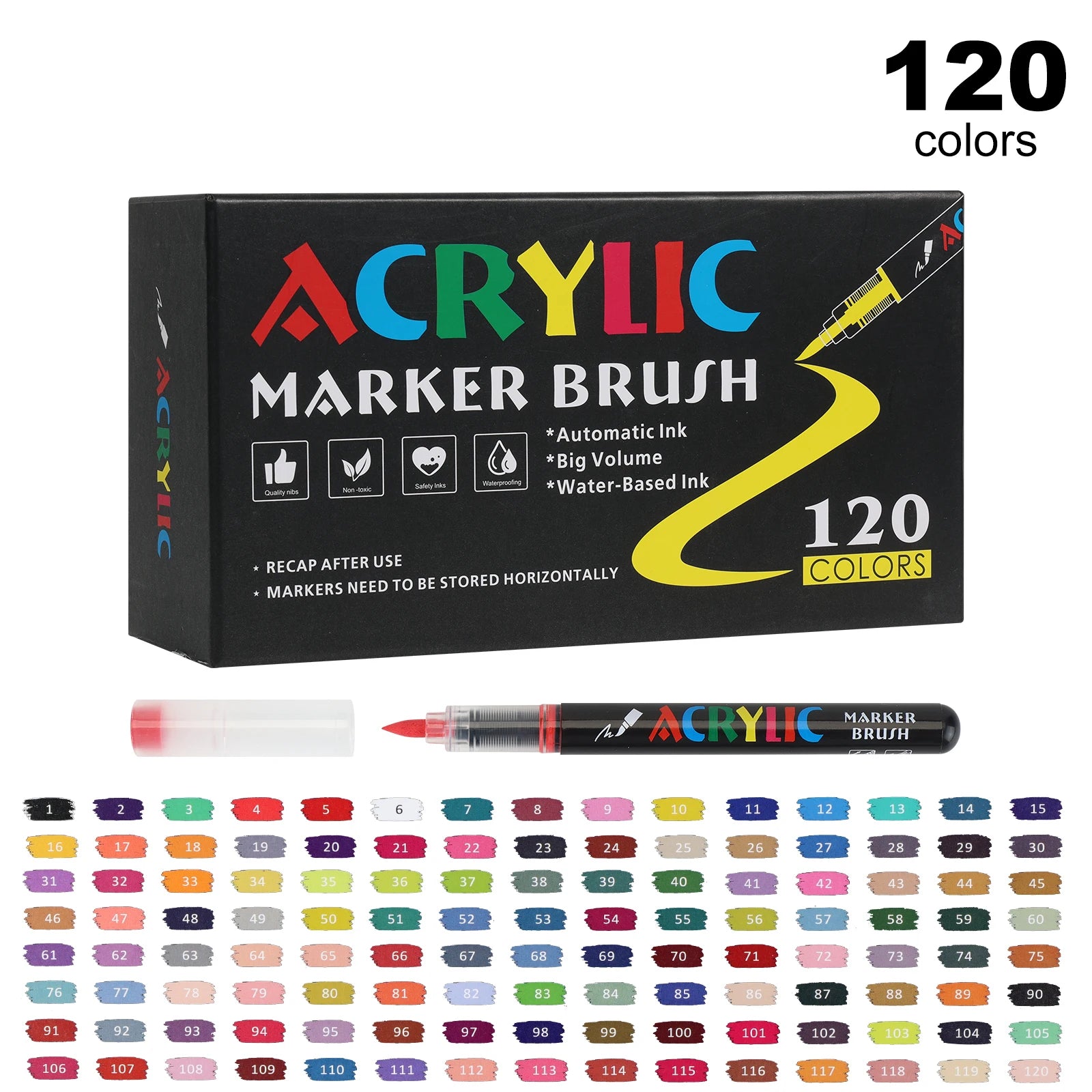 CowLost | product_id-120-color-liquid-acrylic-paint-markers-set-with-soft-brush-tips-for-art-and-drawing |11