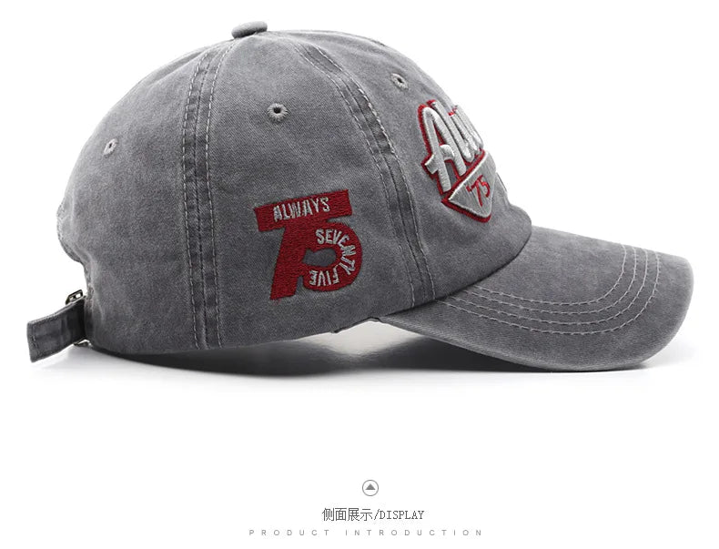 CowLost | baseball-cap-fashion-letter-embroidery-snapback-hat-vintage |11