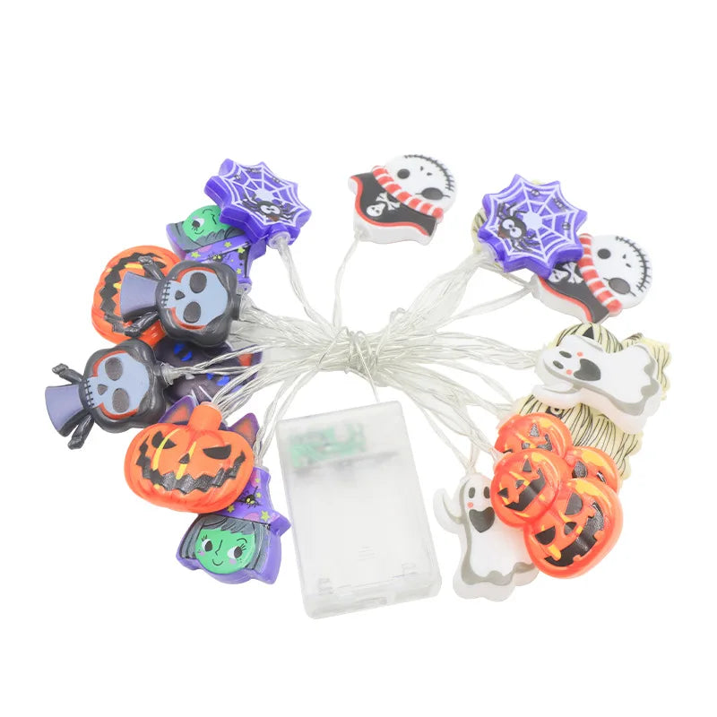 CowLost | product_id-2025-halloween-led-string-lights-ghost-pumpkin-cat-spider-web-indoor-outdoor-decor |15