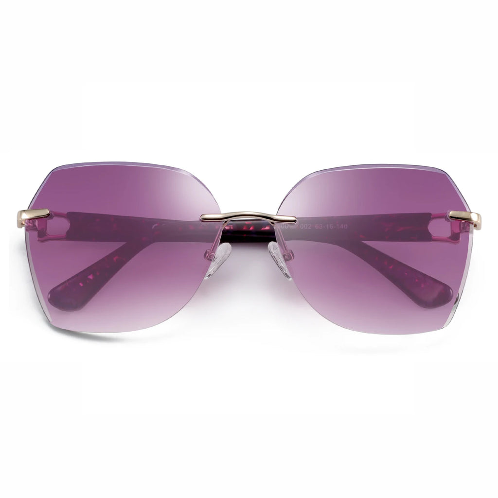 CowLost | zenottic-fashion-women-rimless-sunglasses-for-ladies-trendy-geometric-diamond-cutting-gradient-lens |22