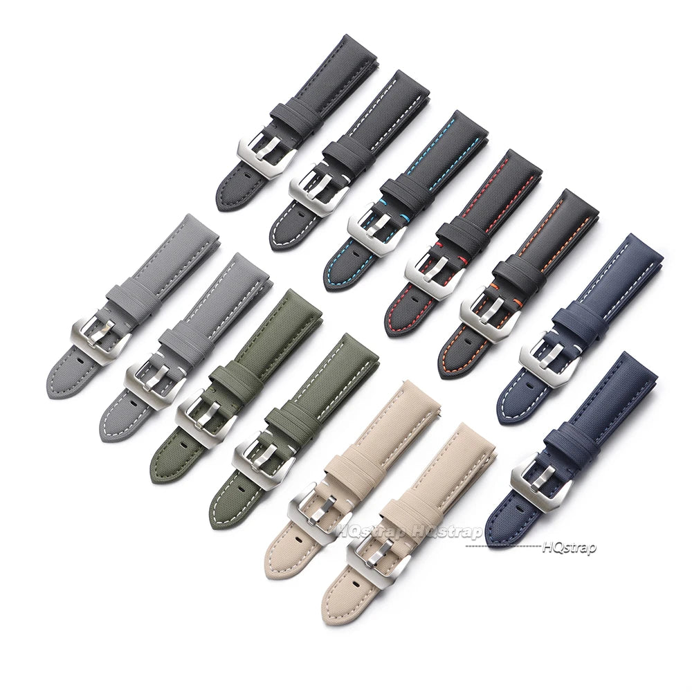 CowLost | 20mm-22mm-24mm-26mm-sailcloth-straps-for-omega-for-panerai-for-seiko-divers-watches-men-women-universal-nylon-leather-watch-band-1 |2