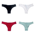 CowLost | product_id-4-pack-womens-cotton-breathable-low-waist-solid-briefs-m-xl |20