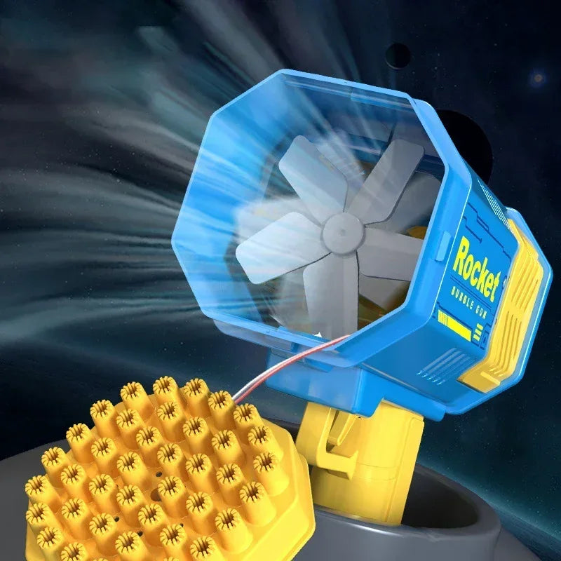 40 Hole Automatic Bubble Gun Toy Handheld Bubble Machine for Kids Outdoor Gift