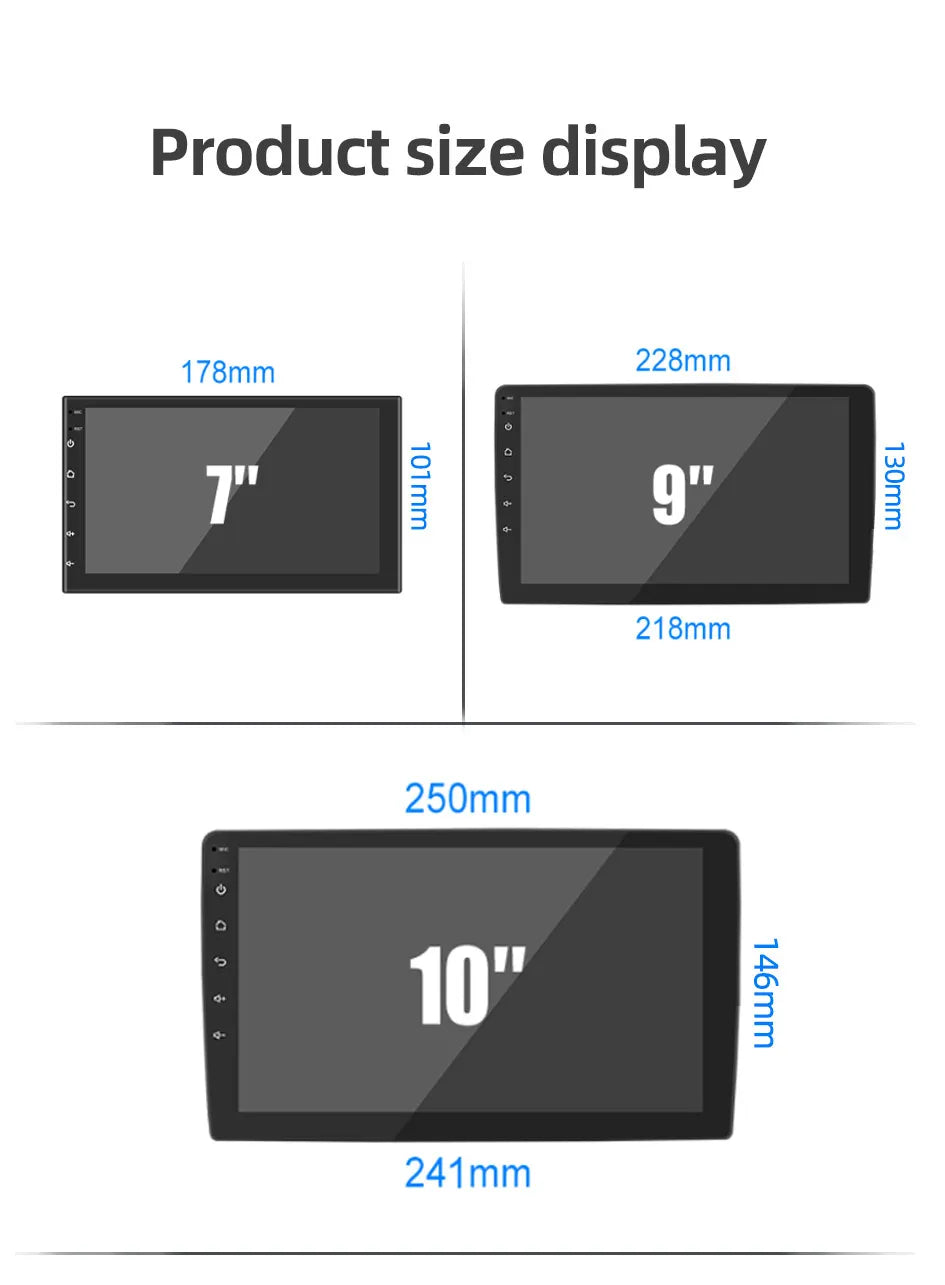 CowLost | android-13-2-din-car-radio-carpla-auto-7-9-10-13-1-inch-universal |30