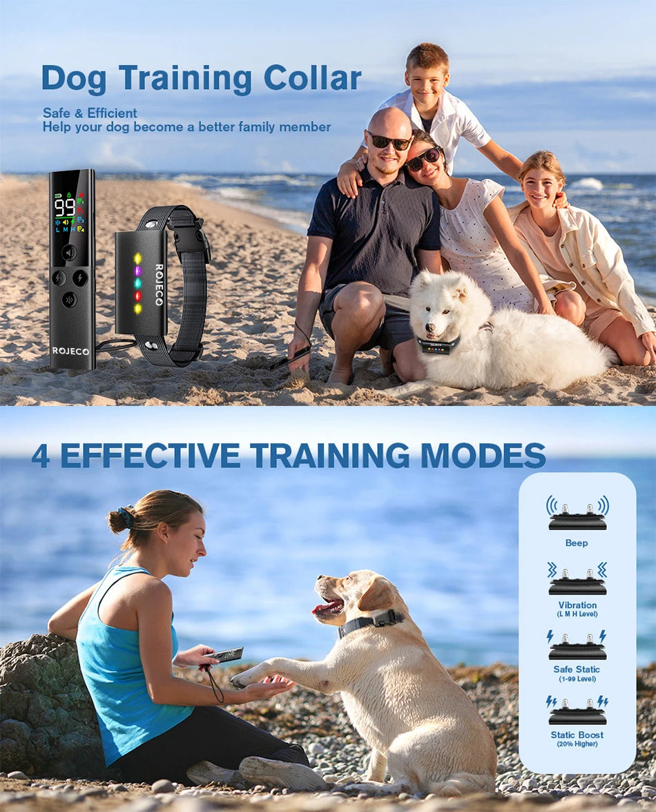 CowLost | dog-diapers-rojeco-waterproof-dog-training-collar-with-1600ft-remote-control |7