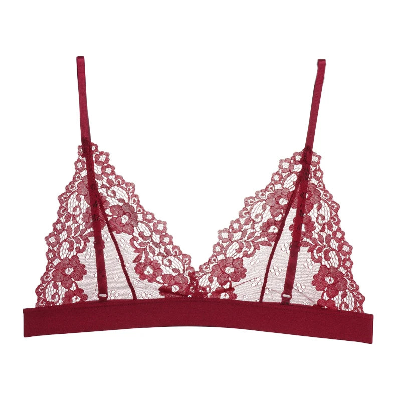 CowLost | sexy-flower-lace-ultrathin-bra-womens-sexy-hollow-out-bralette-female-unlined-underwear |14