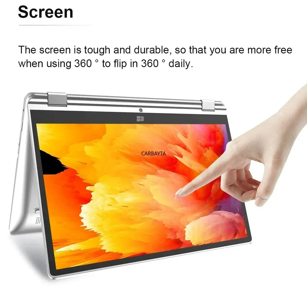 CowLost | portable-2-in-1-laptop-computer-intel-n4020-11-6-inch-touch-screen-notebook-ram-8gb-rom-128gb-1tb-ssd-windows-11-pro-pc-computer |3