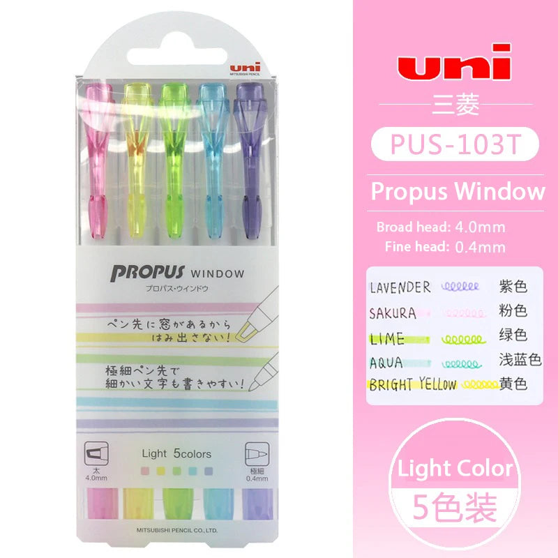 CowLost | product_id-japanese-uni-propus-window-highlighter-pen-103t-102t-double-head-no-smudging-art-marker |23