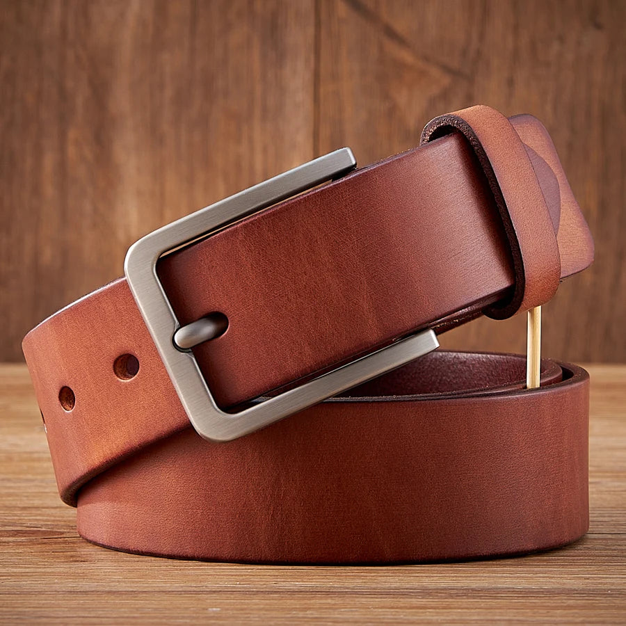 CowLost | 3-8cm-vintage-100-genuine-leather-belt-for-men |11