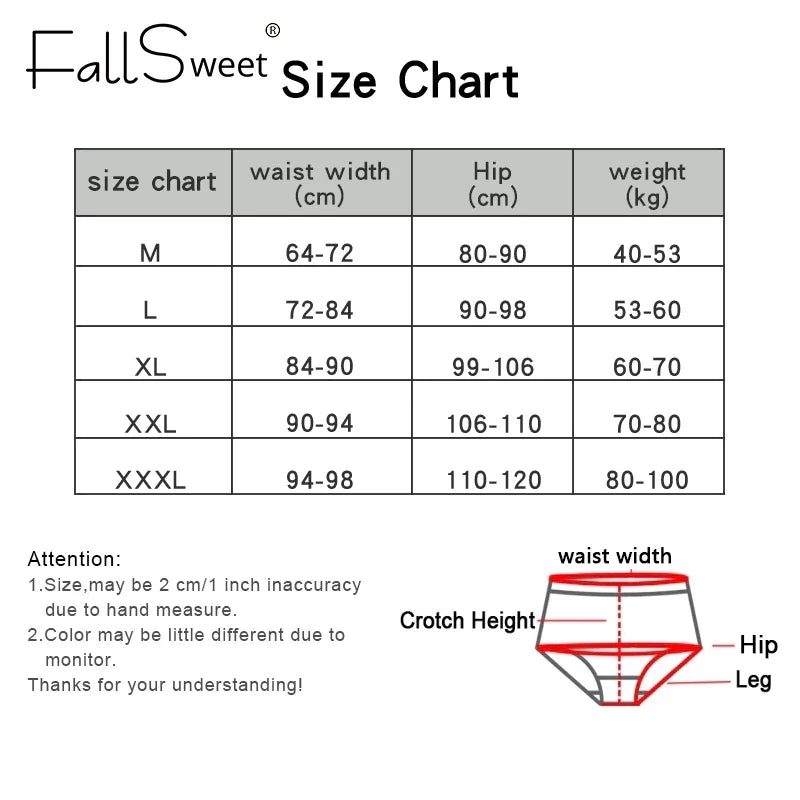 CowLost | product_id-fallsweet-6pcs-plus-size-womens-cotton-seamless-breathable-briefs |4