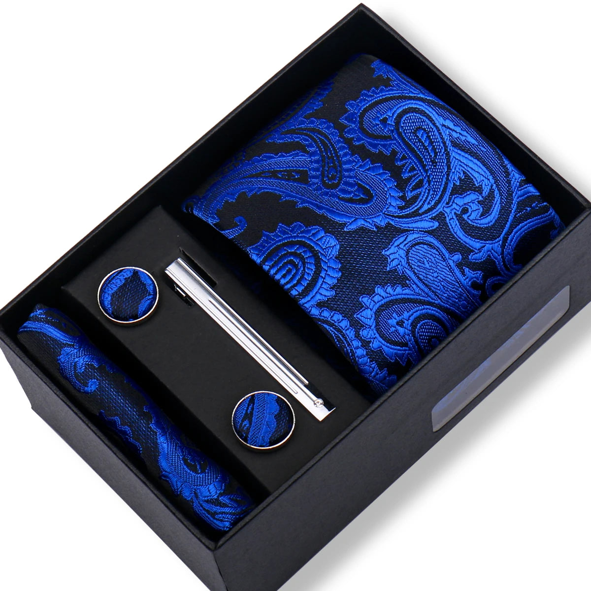 CowLost | tie-men-with-box-top-quality-business-ties-hanky-cufflink-set |94