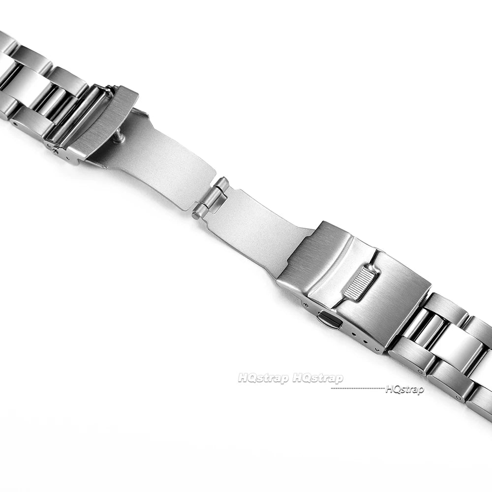 CowLost | product_id-stainless-steel-20-28mm-flat-end-oyster-style-watchband-with-folding-buckle |6