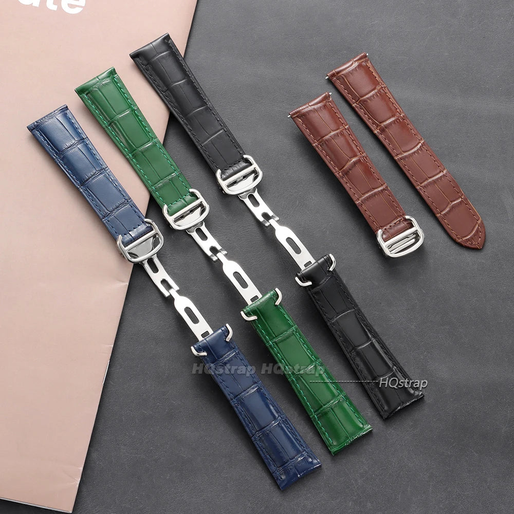 CowLost | product_id-vintage-cowhide-leather-watchbands-18mm-22mm-for-cartier-with-folding-buckle-unisex-strap |10