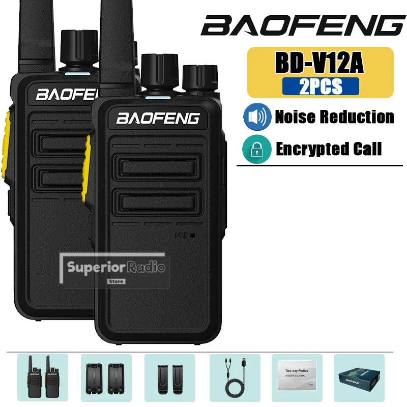 CowLost | mobile-phone-cases-baofeng-bd-v12a-mini-walkie-talkie-uhf-400-480mhz-noise-reduction-usb-c-charging |14