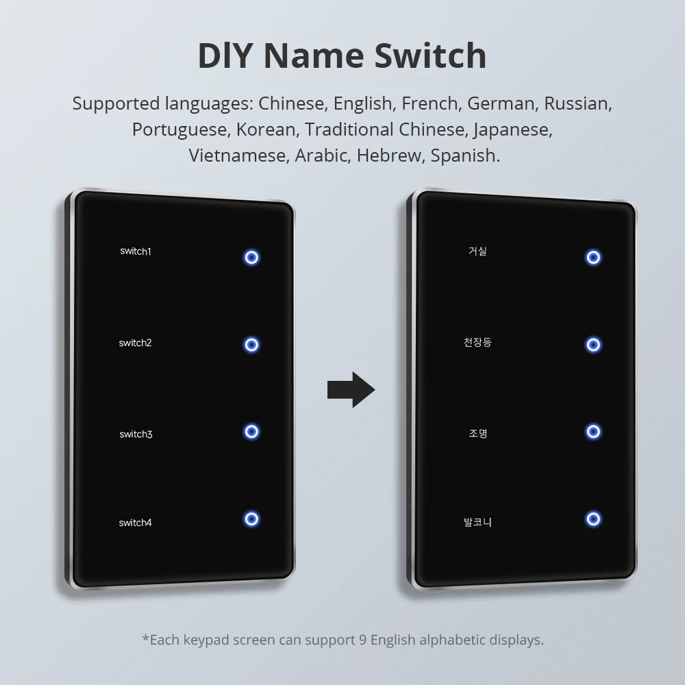 CowLost | seasonal-holiday-decorations-zemismart-zigbee-smart-diy-name-black-panel-touch-light-switch-us-type-neutral-required |2
