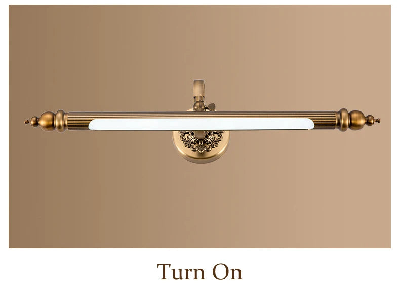 CowLost | product_id-bronze-mirror-led-wall-lamp-8w-51cm-antique-gold-for-bedroom-bathroom |12
