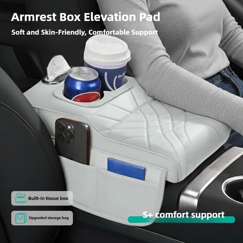 CowLost | product_id-car-armrest-cushion-with-2-side-pockets-2-cup-holders-tissue-box-cover |6
