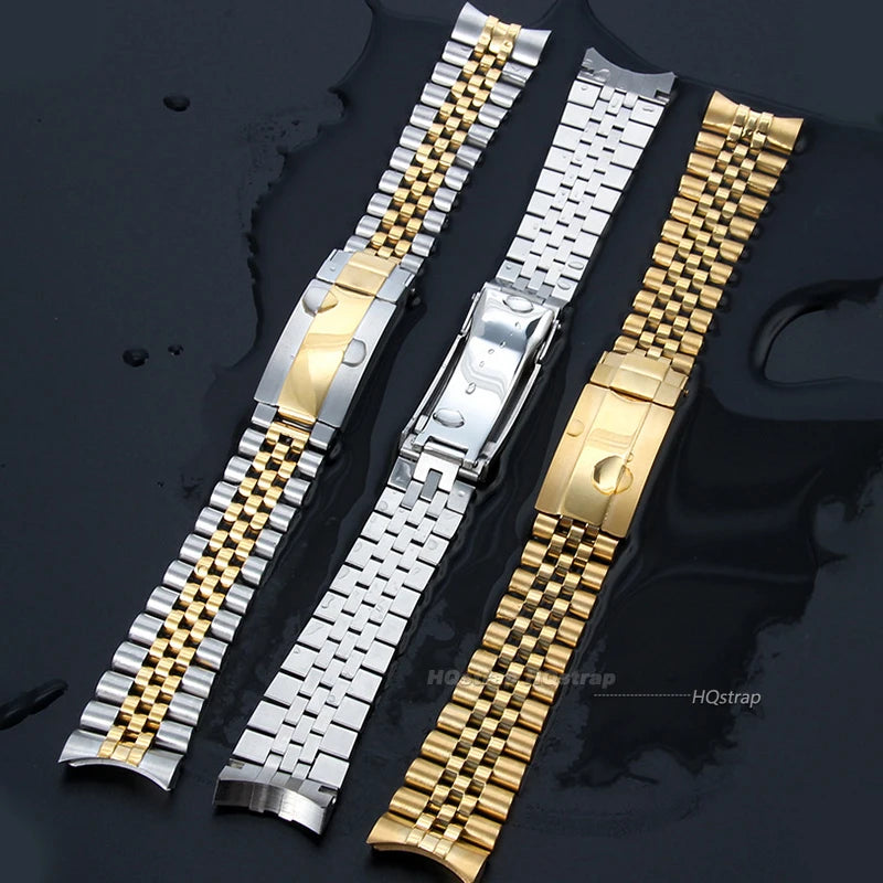 CowLost | bracelets-product_id-20mm-curved-end-solid-stainless-steel-jubilee-bracelet-for-rolex-watch |9