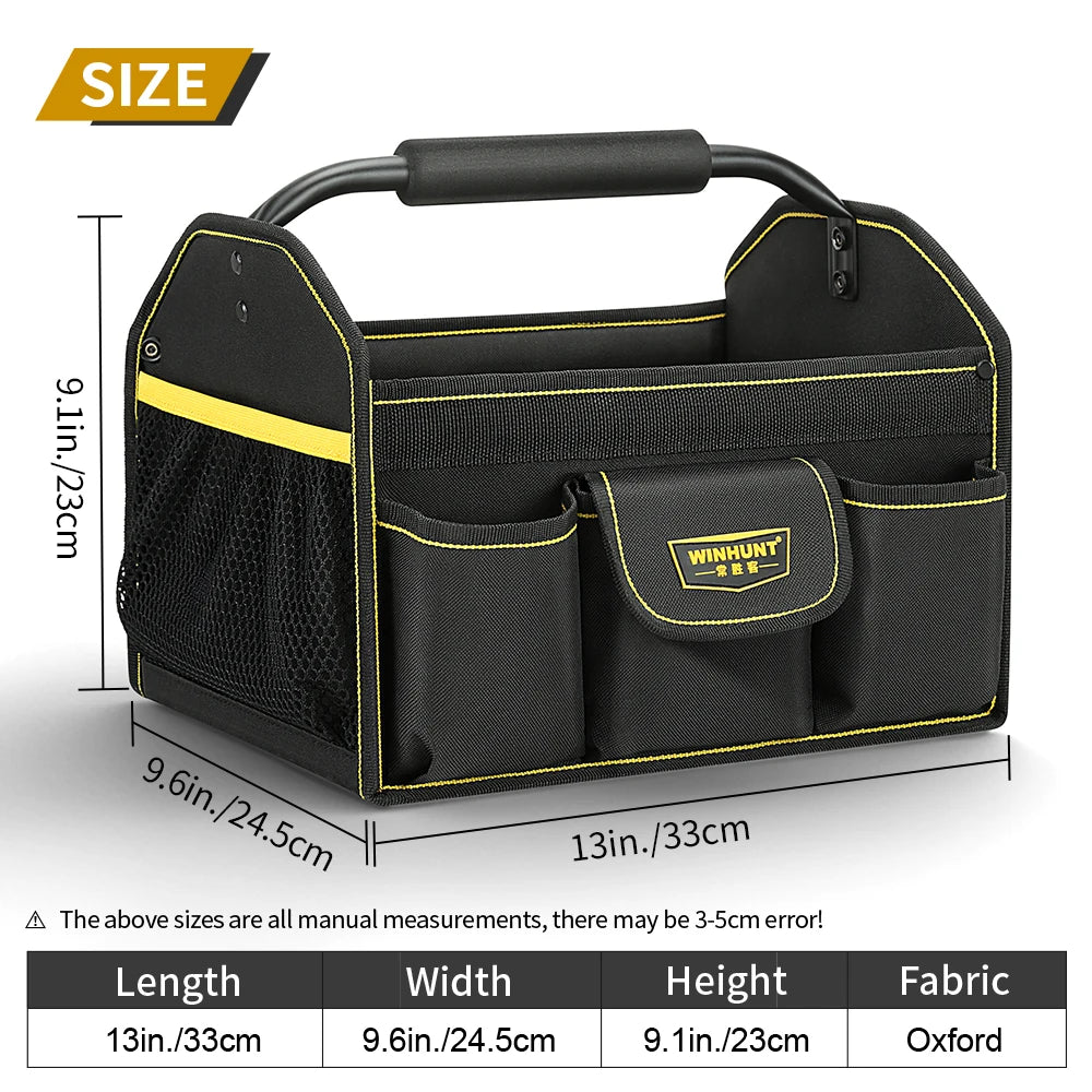 CowLost | product_id-winhunt-10-pocket-wide-mouth-heavy-duty-tool-tote-bag-for-electricians |15