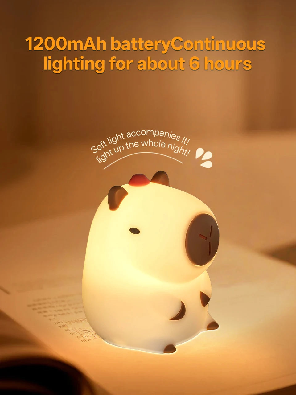 CowLost | product_id-ggbingo-rechargeable-dimmable-capybara-touch-night-light-for-kids-room |13