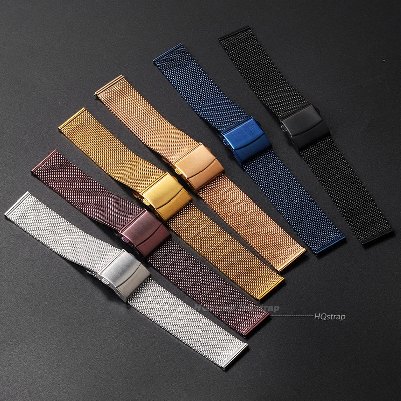 CowLost | product_id-universal-stainless-steel-milanese-mesh-watch-strap-12-24mm-with-folding-buckle-for-dw-1-0mm-0-6mm-mesh |3